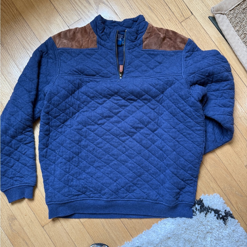 Vineyard Vines Blue Shep Shirt Pullover Suede top
